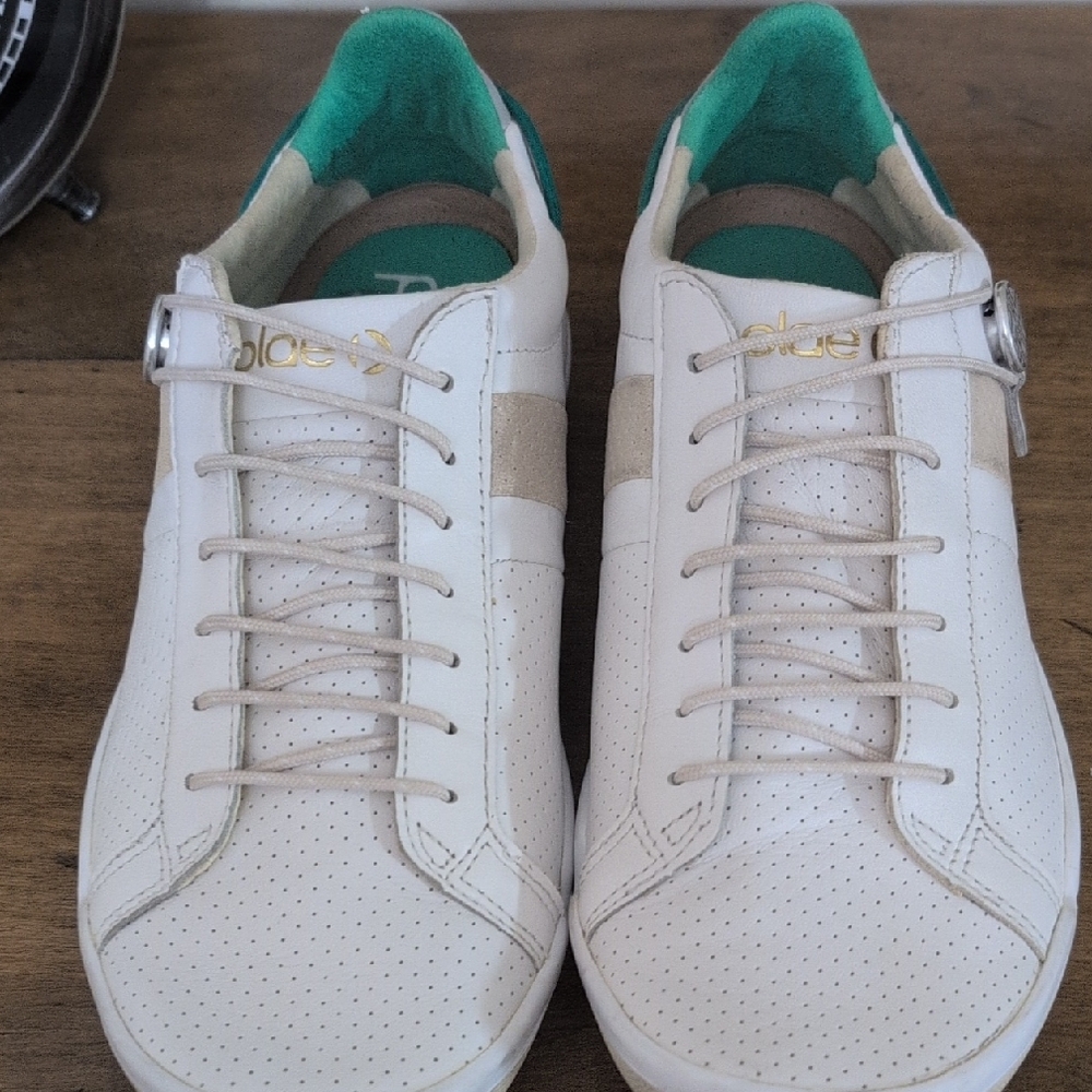 Mulberry White and Tan leather Unisex Sneakers